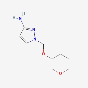 1-[(Oxan-3-yloxy)methyl]-1H-pyrazol-3-amine