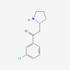 1-(3-Chlorophenyl)-2-(pyrrolidin-2-YL)ethan-1-one