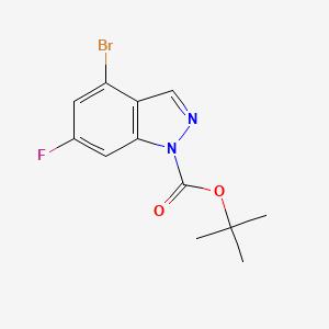 tert-butyl 4-bromo-6-fluoro-1H-indazole-1-carboxylate