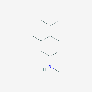 molecular formula C11H23N B13076952 N,3-Dimethyl-4-(propan-2-yl)cyclohexan-1-amine 