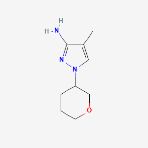 4-Methyl-1-(oxan-3-yl)-1H-pyrazol-3-amine