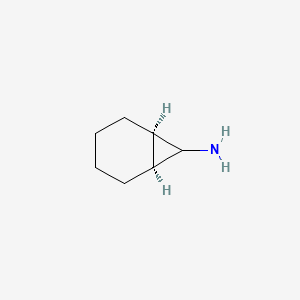 molecular formula C7H13N B13076980 (1R,6S,7R)-Bicyclo[4.1.0]heptan-7-amine 