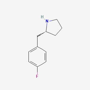 (2R)-2-[(4-fluorophenyl)methyl]pyrrolidine