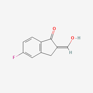 5-Fluoro-2-(hydroxymethylidene)-2,3-dihydro-1H-inden-1-one