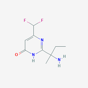 2-(2-Aminobutan-2-yl)-6-(difluoromethyl)-3,4-dihydropyrimidin-4-one