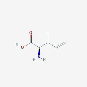 molecular formula C6H11NO2 B13077284 (2R)-2-amino-3-methylpent-4-enoic acid 