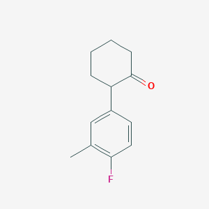 2-(4-Fluoro-3-methylphenyl)cyclohexan-1-one