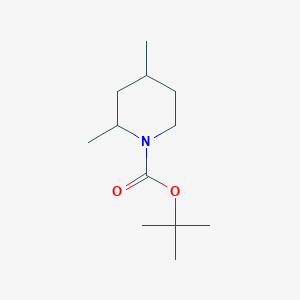 molecular formula C12H23NO2 B13077328 Tert-butyl 2,4-dimethylpiperidine-1-carboxylate 