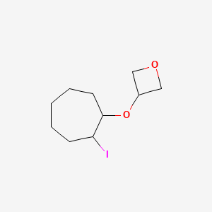 3-[(2-Iodocycloheptyl)oxy]oxetane