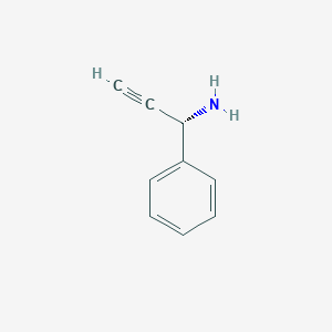 molecular formula C9H9N B13077475 (S)-1-Phenylprop-2-yn-1-amine 