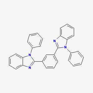 molecular formula C32H22N4 B13077496 1,3-Bis(1-phenyl-1H-benzo[d]imidazol-2-yl)benzene CAS No. 39823-31-9