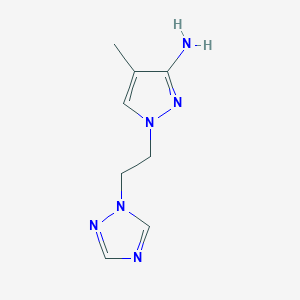 4-Methyl-1-[2-(1H-1,2,4-triazol-1-yl)ethyl]-1H-pyrazol-3-amine