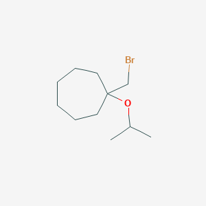 1-(Bromomethyl)-1-(propan-2-yloxy)cycloheptane