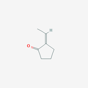 molecular formula C7H10O B13077528 (2Z)-2-Ethylidenecyclopentan-1-one 