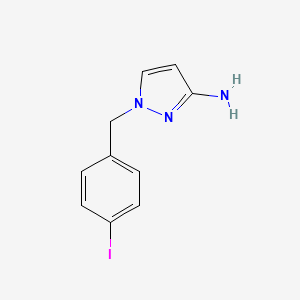 1-[(4-Iodophenyl)methyl]-1H-pyrazol-3-amine