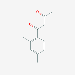 molecular formula C12H14O2 B13077557 1-(2,4-Dimethylphenyl)butane-1,3-dione CAS No. 56290-42-7