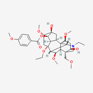 molecular formula C35H51NO10 B13077572 8-O-Ethylyunaconitine 