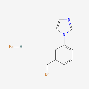 1-(3-(Bromomethyl)phenyl)-1H-imidazole hydrobromide