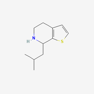 molecular formula C11H17NS B13077618 7-(2-Methylpropyl)-4H,5H,6H,7H-thieno[2,3-C]pyridine 