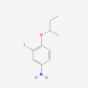 4-(Butan-2-yloxy)-3-iodoaniline