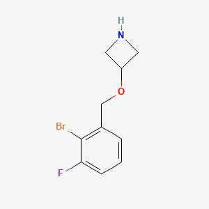 3-[(2-Bromo-3-fluorophenyl)methoxy]azetidine