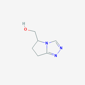 molecular formula C6H9N3O B13077739 (6,7-Dihydro-5H-pyrrolo[2,1-c][1,2,4]triazol-5-yl)methanol 