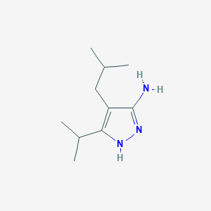 4-(2-methylpropyl)-3-(propan-2-yl)-1H-pyrazol-5-amine