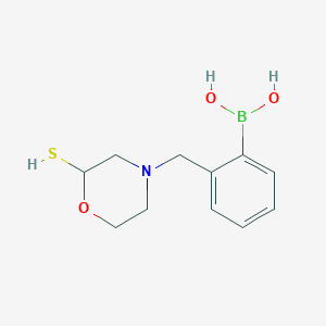 molecular formula C11H16BNO3S B13077878 (2-(Thiomorpholinomethyl)phenyl)boronicacid 