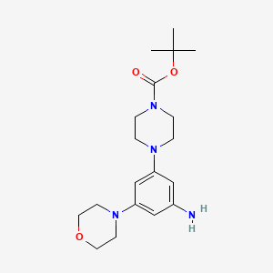 tert-Butyl 4-(3-amino-5-morpholinophenyl)piperazine-1-carboxylate