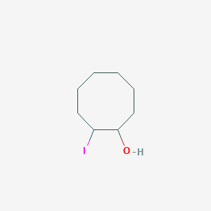 molecular formula C8H15IO B13077909 2-Iodocyclooctan-1-ol 