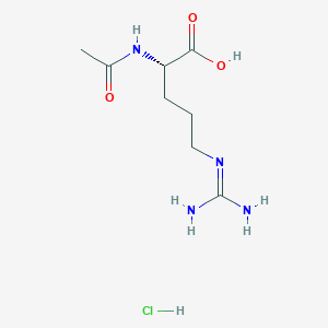 molecular formula C8H17ClN4O3 B13077913 Ac-Arg-OHhydrochloride 