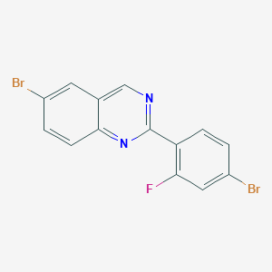 6-Bromo-2-(4-bromo-2-fluorophenyl)quinazoline