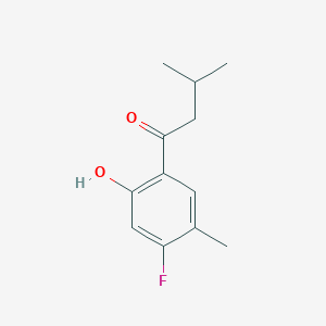 1-(4-Fluoro-2-hydroxy-5-methylphenyl)-3-methylbutan-1-one