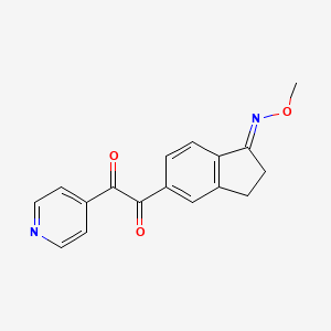 1-[(1E)-1-methoxyimino-2,3-dihydroinden-5-yl]-2-pyridin-4-ylethane-1,2-dione