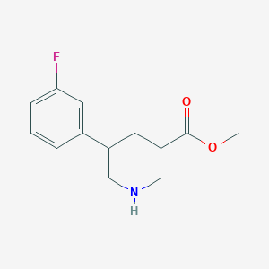 Methyl 5-(3-fluorophenyl)piperidine-3-carboxylate