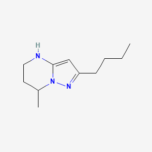 2-Butyl-7-methyl-4H,5H,6H,7H-pyrazolo[1,5-a]pyrimidine