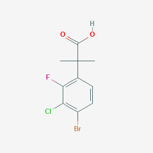 2-(4-Bromo-3-chloro-2-fluorophenyl)-2-methylpropanoic acid