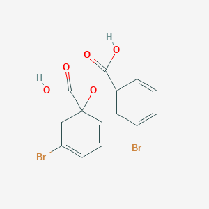 molecular formula C14H12Br2O5 B13078104 6,6'-Oxybis(3-bromobenzoicacid) 