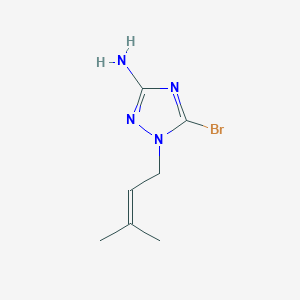 5-Bromo-1-(3-methylbut-2-en-1-yl)-1H-1,2,4-triazol-3-amine