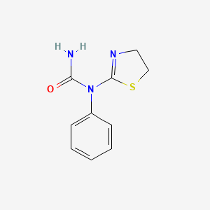 molecular formula C10H11N3OS B13078206 1-(4,5-Dihydro-1,3-thiazol-2-yl)-1-phenylurea 