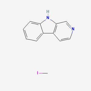 molecular formula C12H11IN2 B13078223 iodomethane;9H-pyrido[3,4-b]indole 