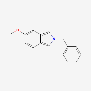 molecular formula C16H15NO B13078249 1H-Isoindole, 2,3-dihydro-5-methoxy-2-(phenylmethyl)- 