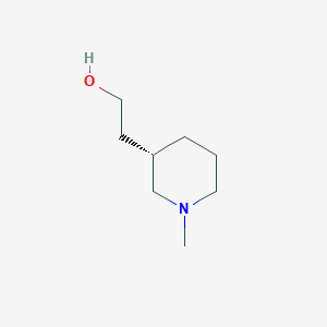 molecular formula C8H17NO B13078252 2-[(3S)-1-methylpiperidin-3-yl]ethanol CAS No. 1620510-56-6