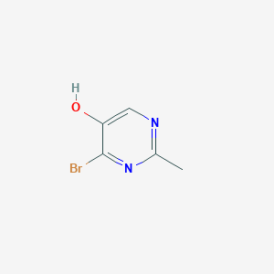 molecular formula C5H5BrN2O B13078254 4-Bromo-2-methylpyrimidin-5-ol 