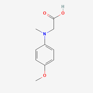 molecular formula C10H13NO3 B13078255 2-((4-Methoxyphenyl)(methyl)amino)acetic acid 