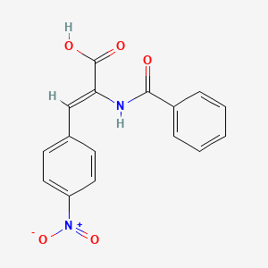 (Z)-2-benzamido-3-(4-nitrophenyl)prop-2-enoic acid