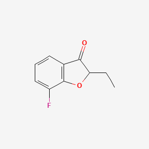 2-Ethyl-7-fluoro-2,3-dihydro-1-benzofuran-3-one