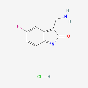 3-(Aminomethyl)-5-fluoroindolin-2-onehydrochloride