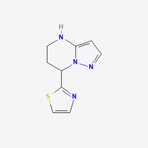 2-{4H,5H,6H,7H-pyrazolo[1,5-a]pyrimidin-7-yl}-1,3-thiazole