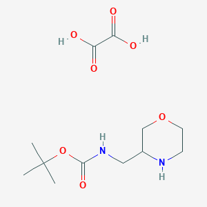 molecular formula C12H22N2O7 B13078286 tert-Butyl (morpholin-3-ylmethyl)carbamate oxalate 